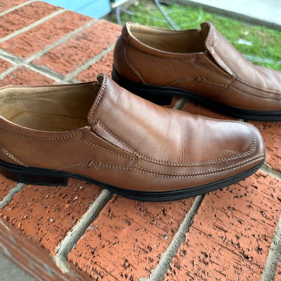 Steve Madden Mens Tan Leather shoes size 8 - Picture 2 of 2